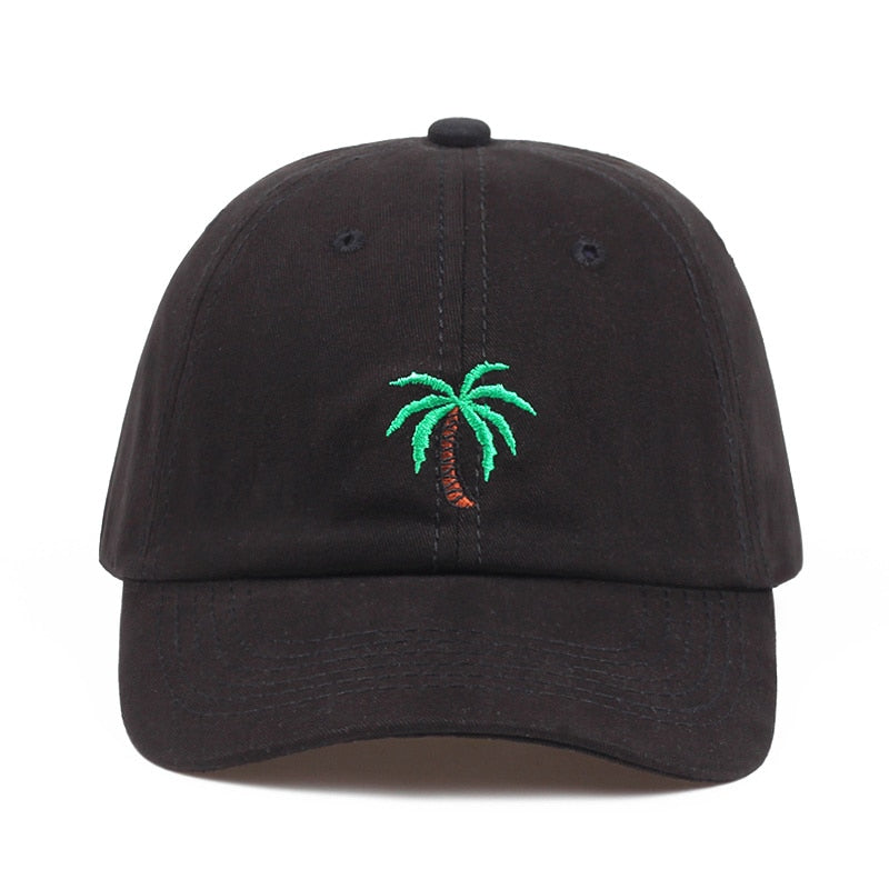 New Embroidery Palm Trees Curved Hats