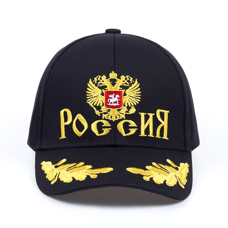 New russian national emblem embroidery baseball hat