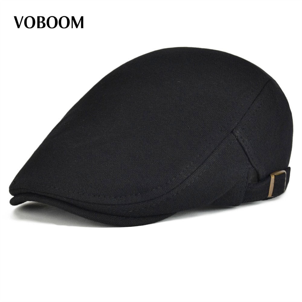 Black Flat Ivy Cap