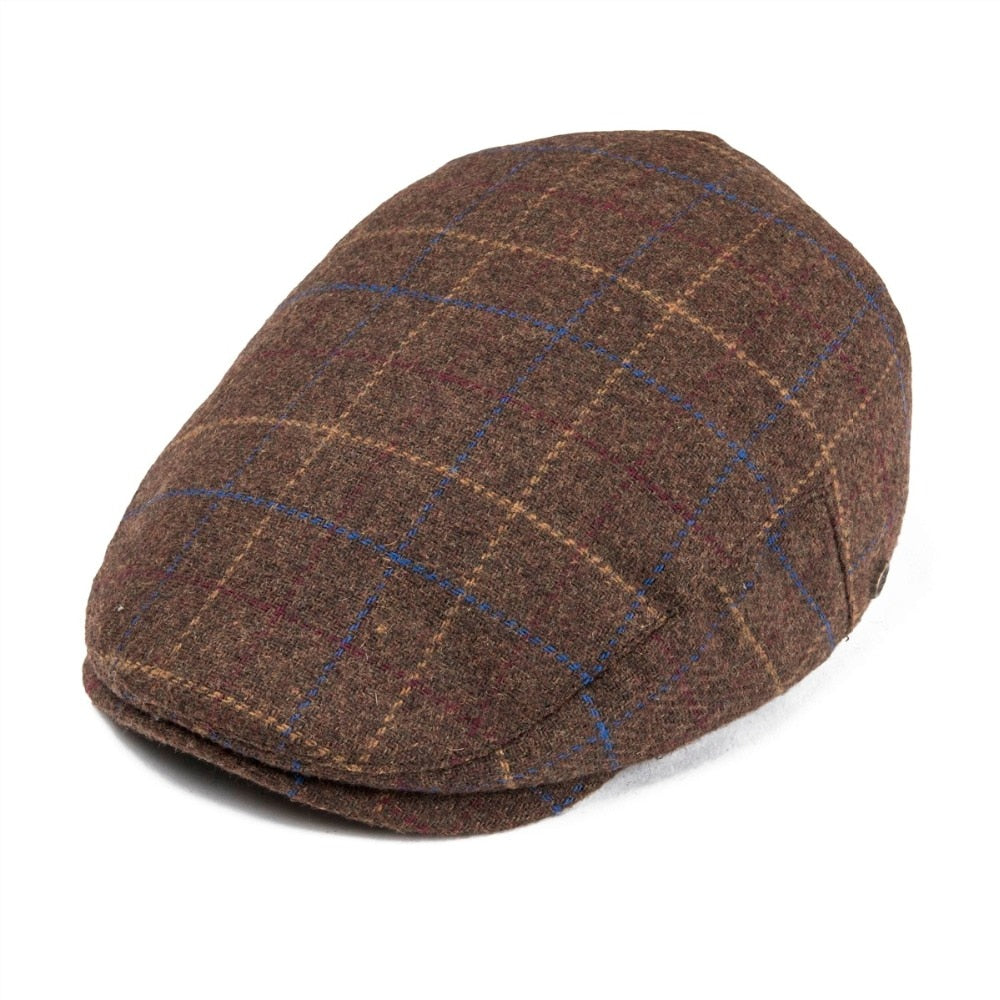 Woollen Tweed Men Flat Cap