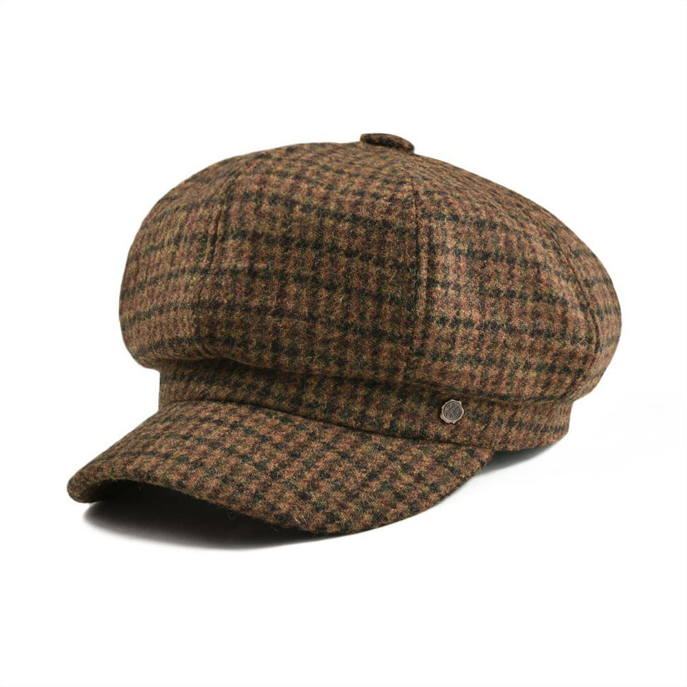 Ladies Irish Wool Women's Tweed Newsboy Cap