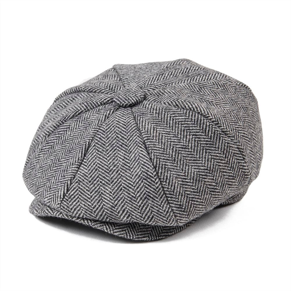 Wool Tweed Kid Newsboy Cap