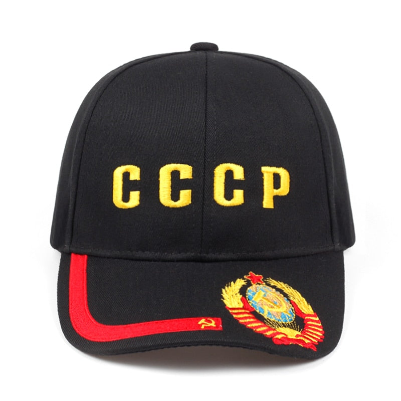 High Quality embroidery new CCCP USSR national emblem Baseball Cap