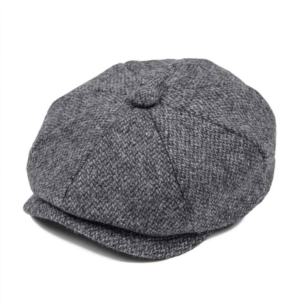 Woollen Tweed Newsboy Cap