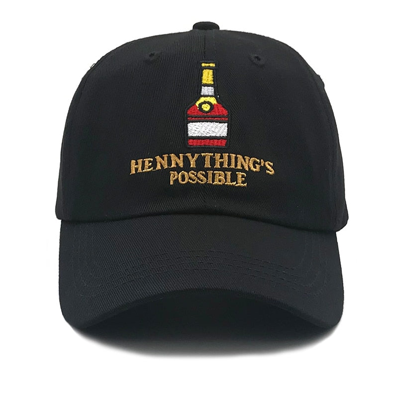 2019 new Henny Wine bottle embroidery Hat