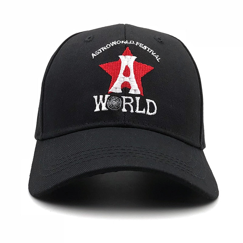 Travis Scotts Astroworld Head Cotton Snapback Cap