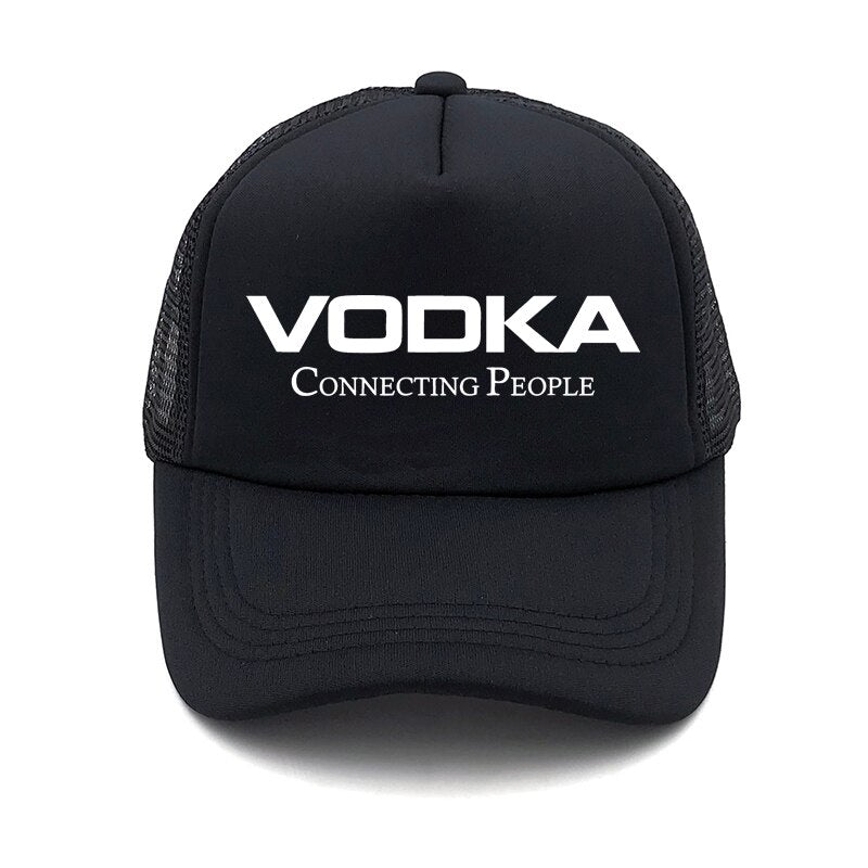 VODKA CONNECTING PEOPLE Summer net Mesh cap