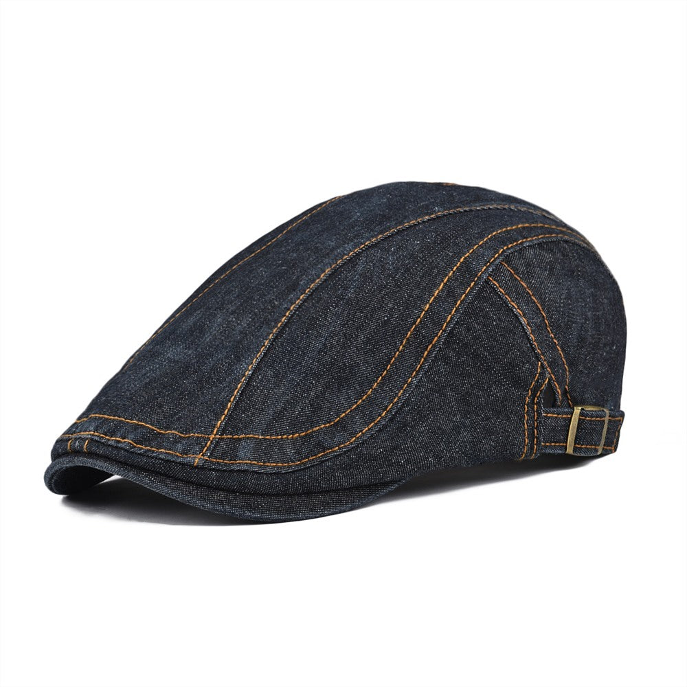 Denim Flat Cap